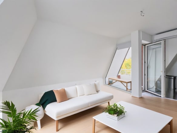 Wohnbereich mit Zugang zur Loggia