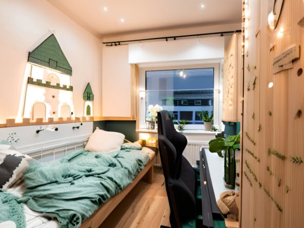 Jugendzimmer  (Beispielmöblierung)