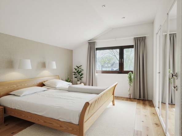 Elternschlafzimmer  (Beispielmöblierung)