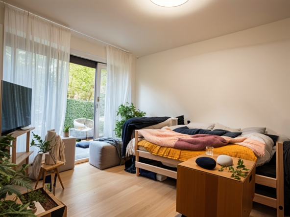 Schlafzimmer staged
